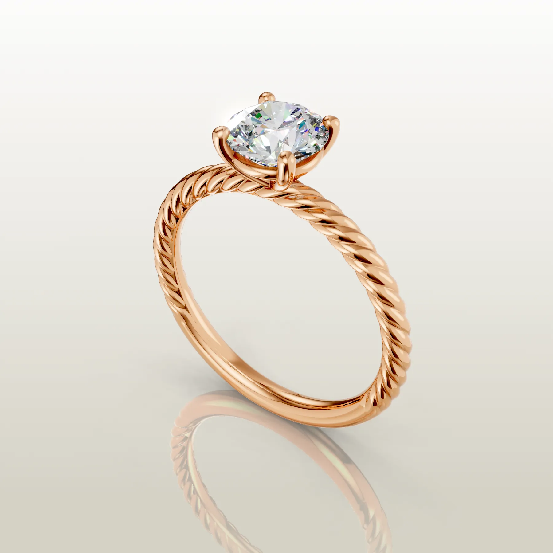 Rose gold ring